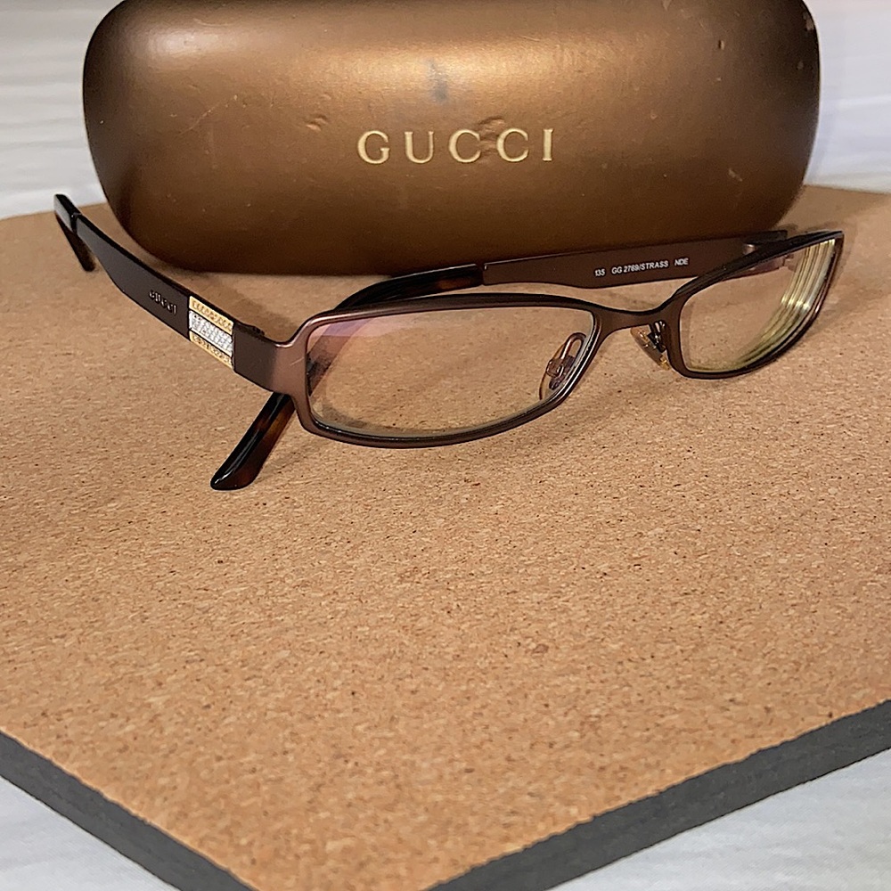 Authentic Gucci Rectangle Eyeglass Frames Gg 2769… - image 2